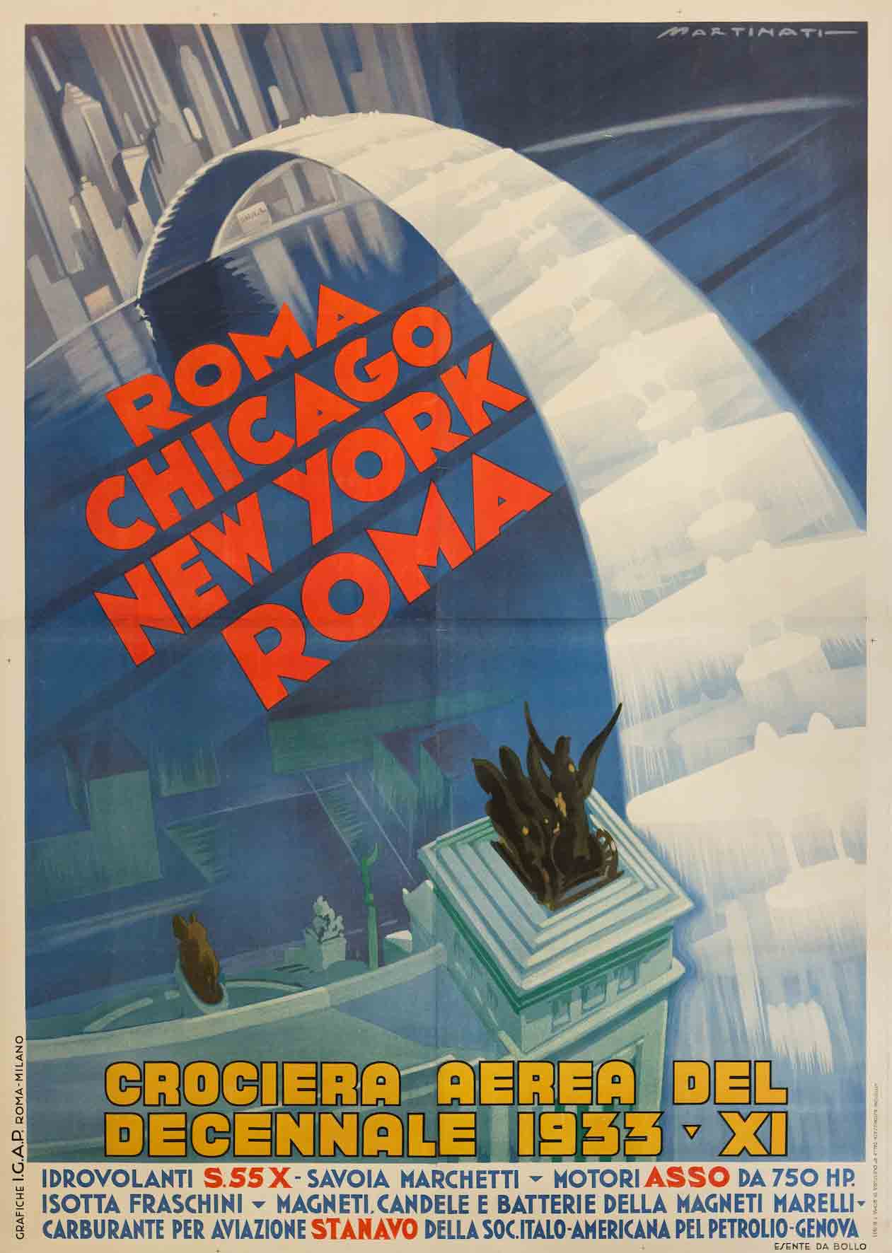 A poster of an aerial view of cities with a white pathway curving from foreground to background.