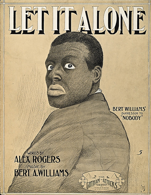 A drawing of a Black man with his head turned over his shoulder and a nervous expression on his face.