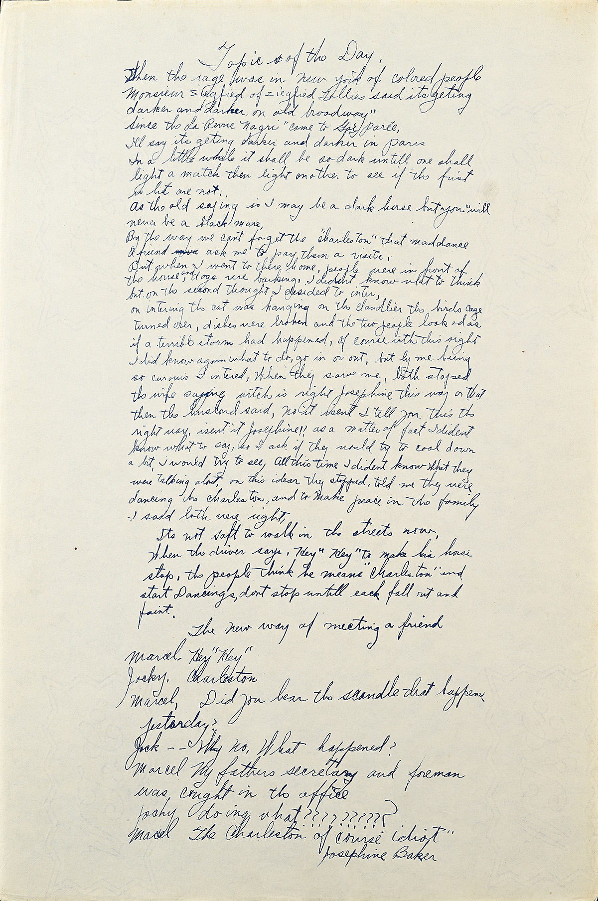 Cursive handwriting in blue ink on off-white paper.